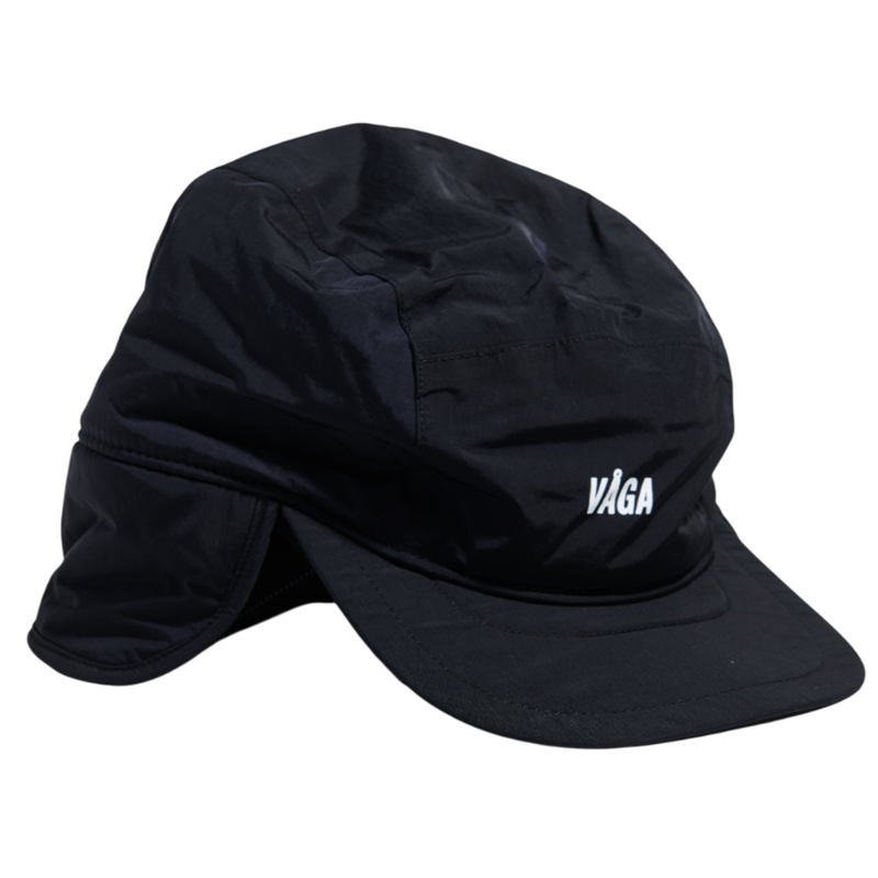 Vaga Padded Hiker Cap in Black