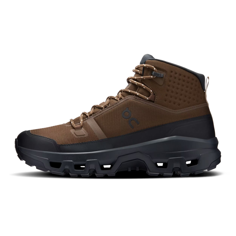 On Running Men's Cloudrock Mid Waterproof in Earth/Black-1