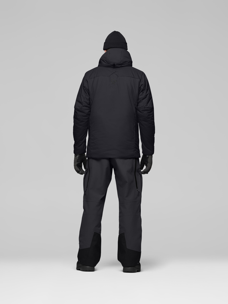 Norrona Men's Tamok Thermo80 Zip Hood in Caviar Black-6