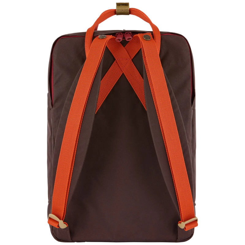 Fjallraven Kanken Koncept Laptop 15 in Black Oak/Rowan Red-2