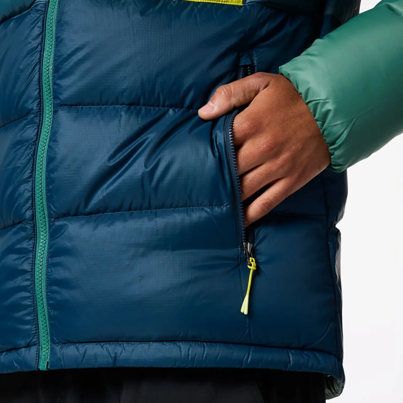 Cotopaxi Men's Fuego Max Down Hooded Jacket in Juniper Ocean/Indigo-3