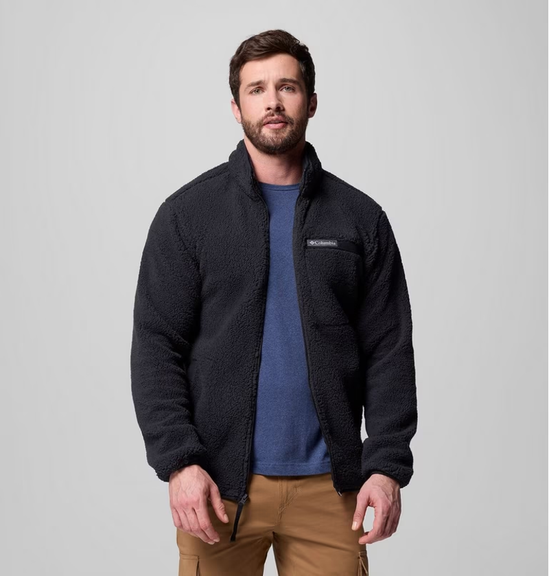 Columbia Men's Rugged Ridge High Pile Full Zip in Black-1