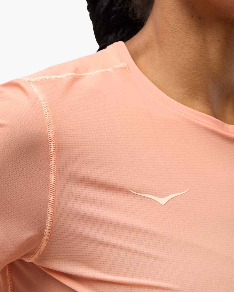 Hoka Women's Airolite Run Tee in Dry Clay-4