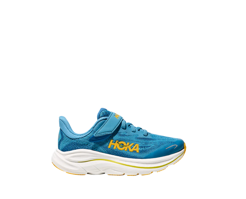 Hoka Kid's Clifton 10 Little Kids in Alpine Blue/Foggy Night