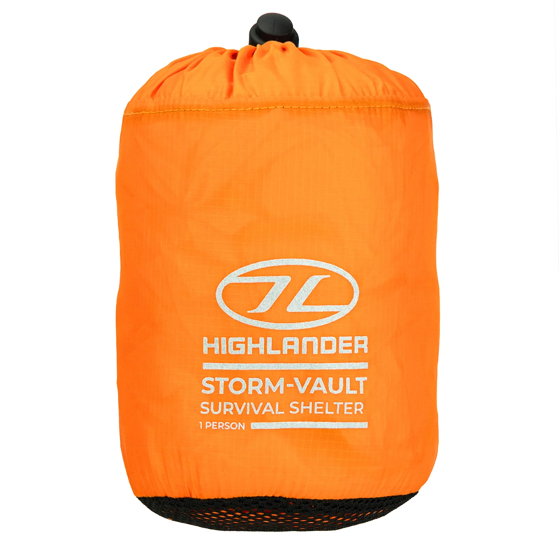 Highlander 1 Person Storm Vault Survival Shelter in Orange-1
