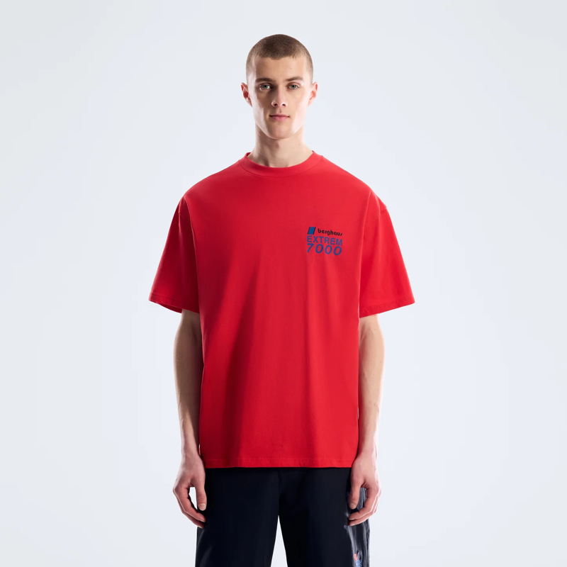 Berghaus Kara-Su Badge Tee in Red-1