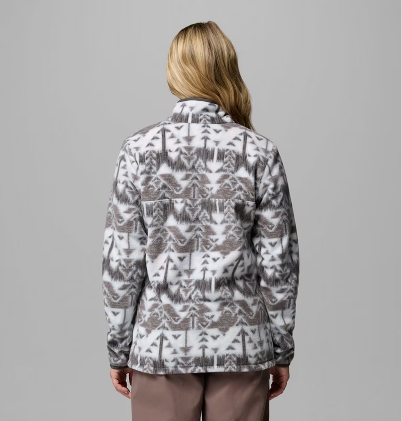 Columbia Women's Benton Springs Printed 1/2 Snap in Cirrus Grey/Sketchup-2