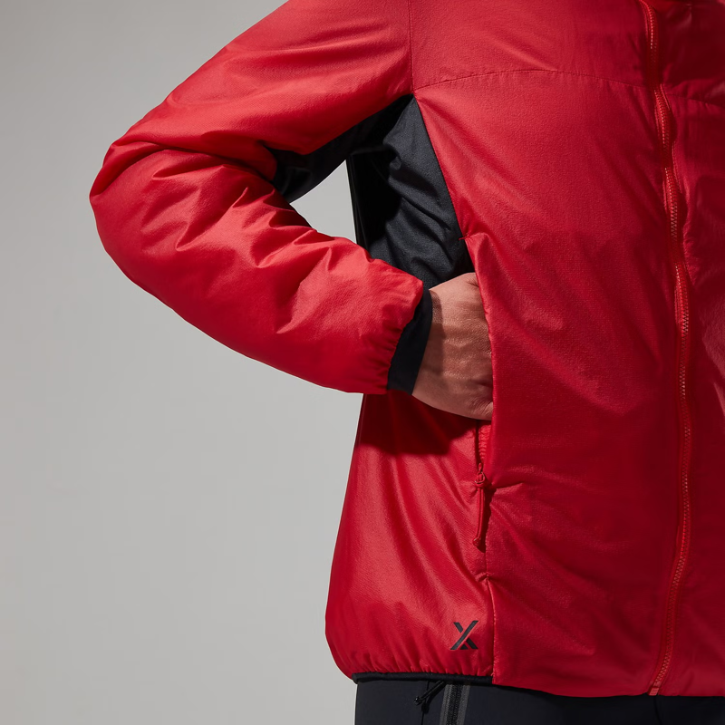 Berghaus Women's MTN Arete LB Synthetic Hoody in Red/Black-12