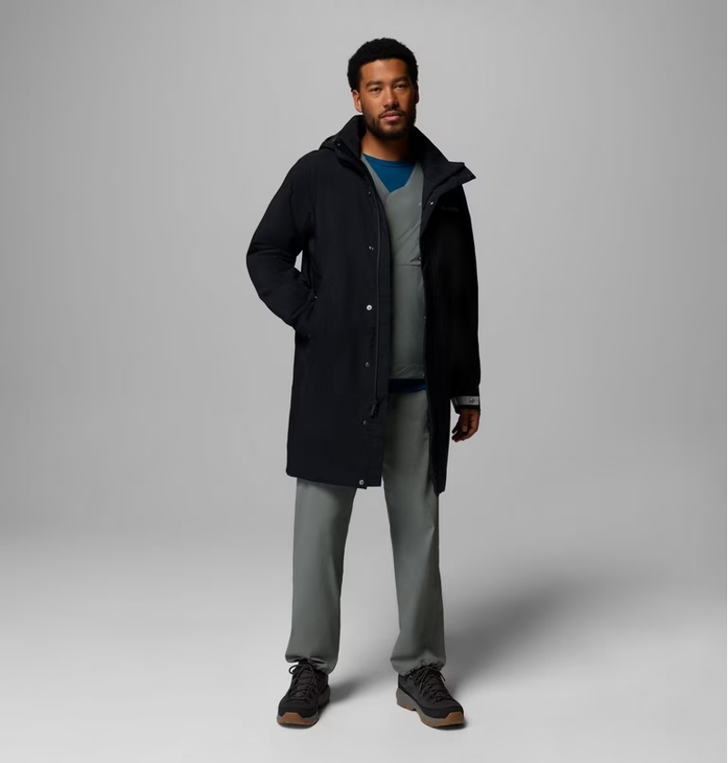 Columbia Men's Street Heights Car Coat in Black-2