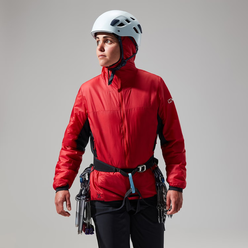 Berghaus Women's MTN Arete LB Synthetic Hoody in Red/Black-9