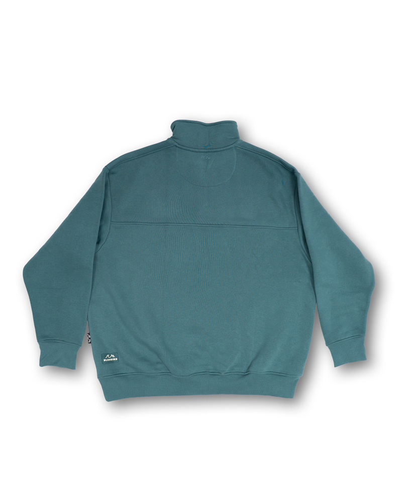 Bleubird Bracken Quarter Zip Fleece in Forest-1