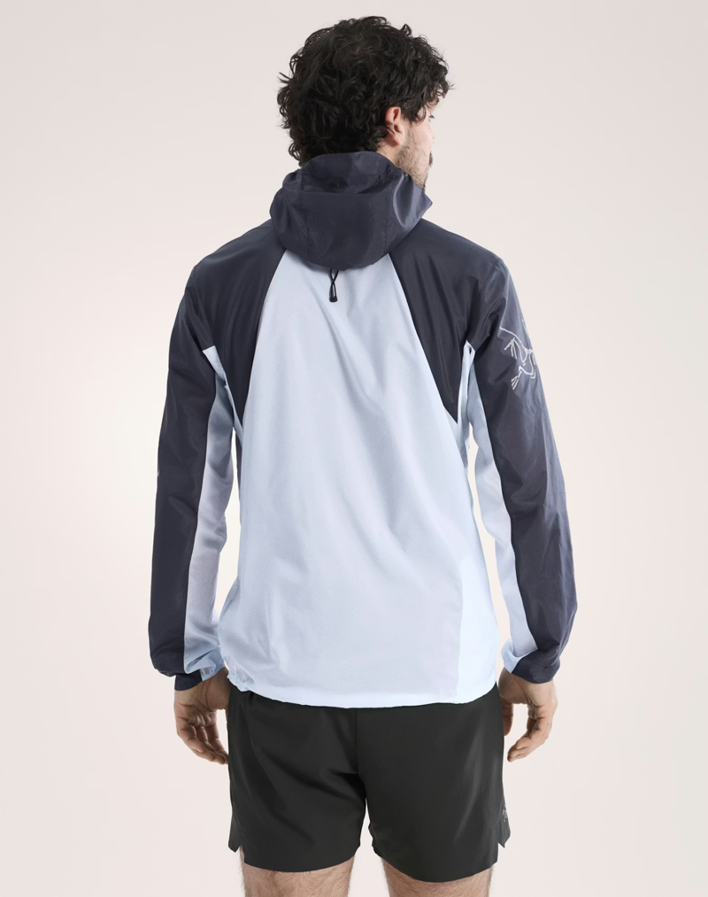 Arc'teryx Men's Norvan Windshell Hoody in  Dark Stratus/Alpine Blue-4