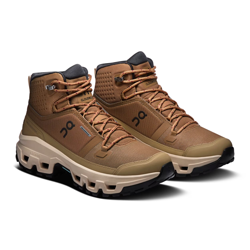 On Running Women's Cloudrock Mid Waterproof in Sphinx/Sand-2