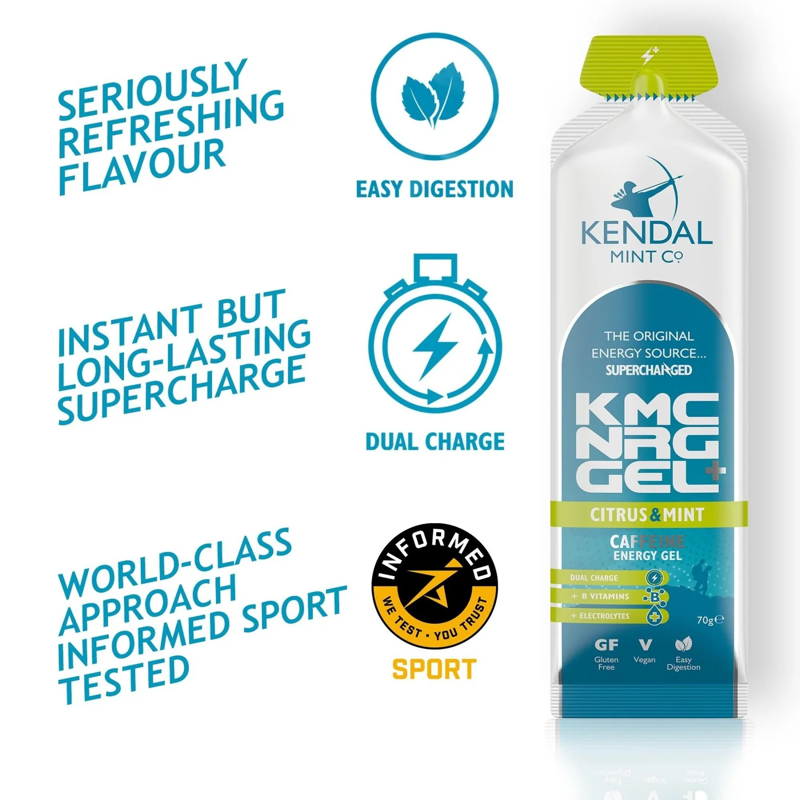 Kendal Mint NRG GEL+ Citrus and Mint Caffeine Energy Gel 70g-2