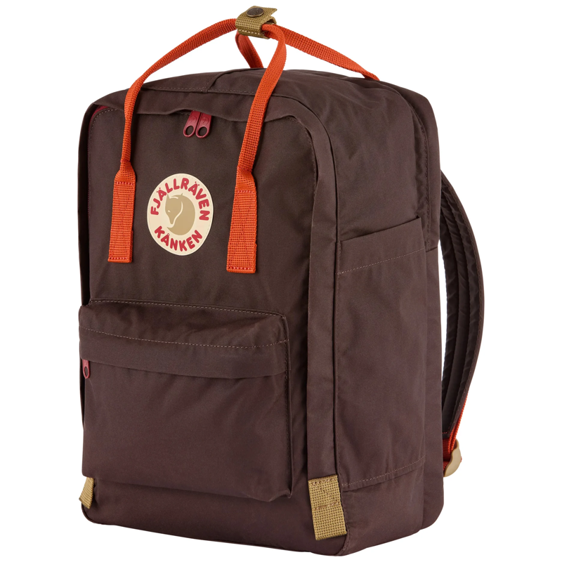Fjallraven Kanken Koncept Laptop 15 in Black Oak/Rowan Red-1