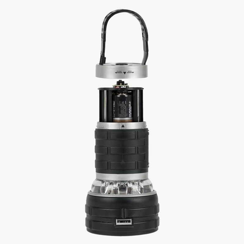 Highlander Camping 2-in-1 Lantern/Torch in Black-1