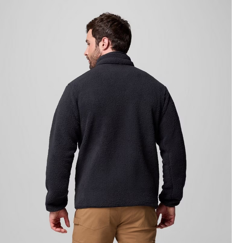 Columbia Men's Rugged Ridge High Pile Full Zip in Black-3