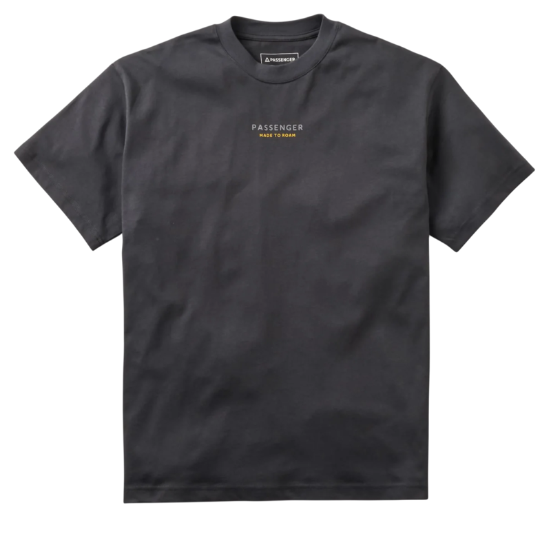 Passenger Men's Slower Rhythms Relaxed Fit T-Shirt in Faded Black