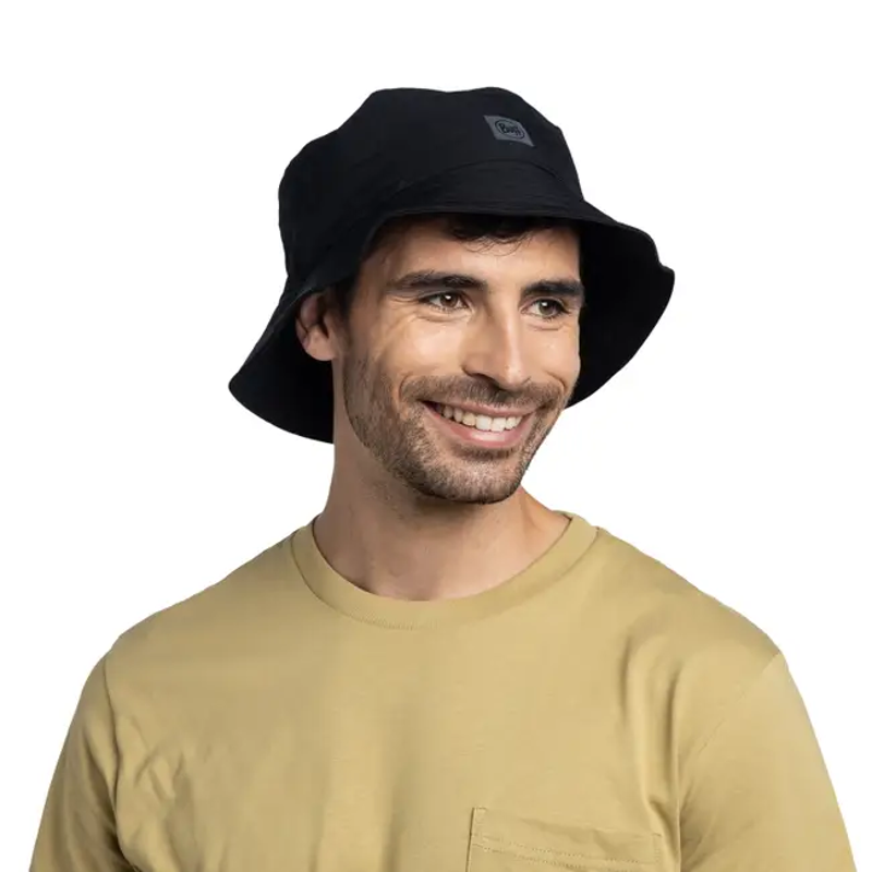 Buff Adventure Bucket Hat Solid in Black-3