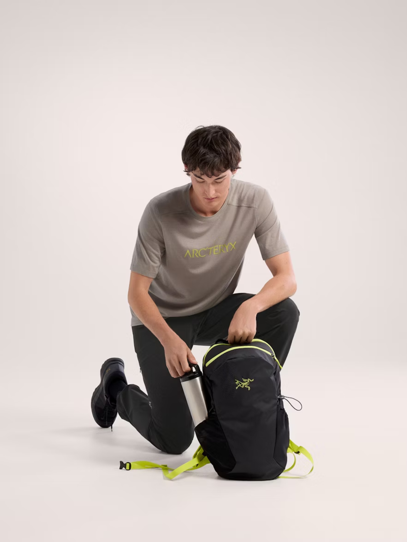 Arc'teryx Men's Ionia Merino Wool Arc'Word Logo SS in Rune/Euphoria-4