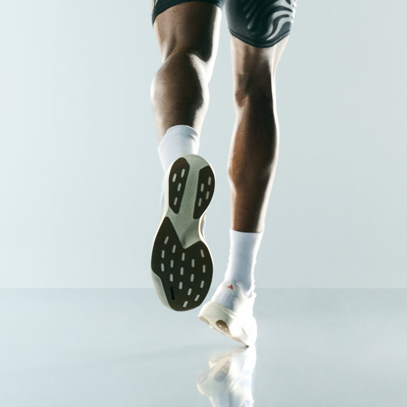 Adidas Men's Adizero Evo SL Shoes in Cloud White/Royal Blue/Pure Ruby-12