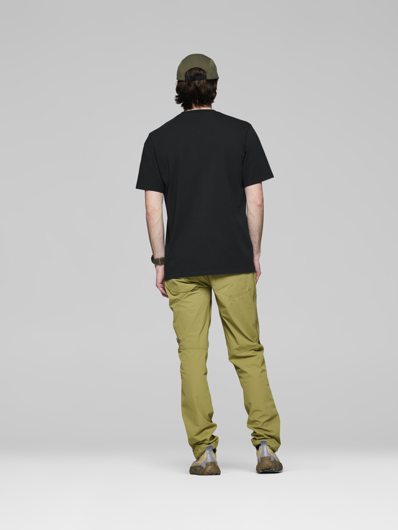 Norrona Men's /29 Cotton Viking Patch T-Shirt in Caviar Black-4