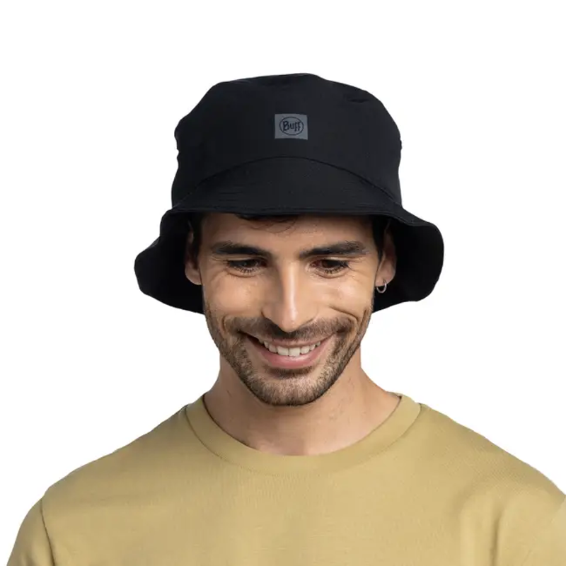 Buff Adventure Bucket Hat Solid in Black-2