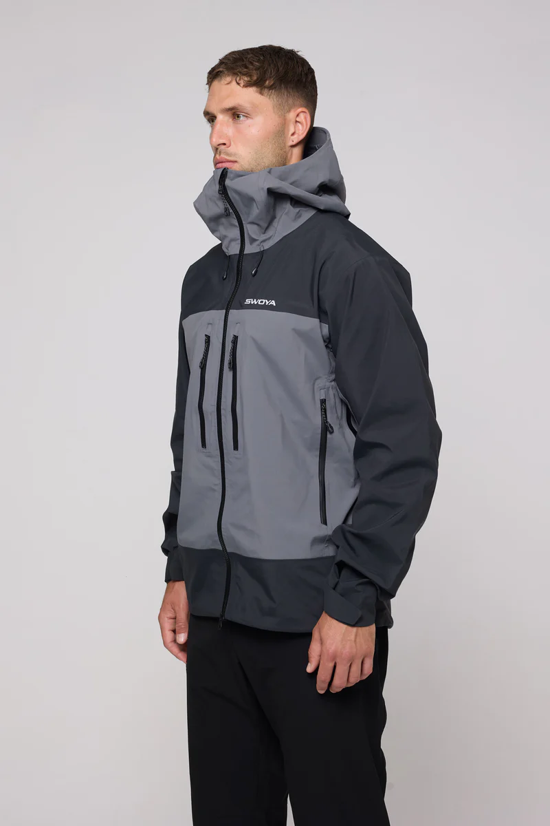 Swoya Men's SS1 Hardshell in Black/Grey-3