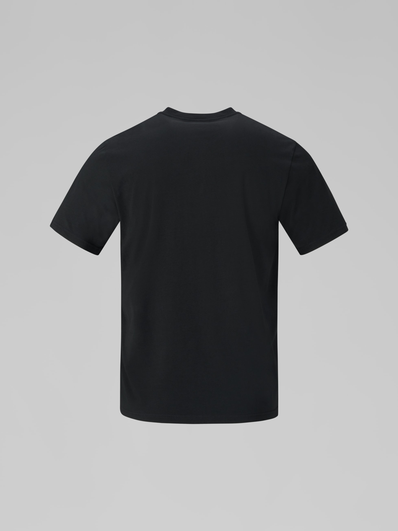 Norrona Men's /29 Cotton Viking Patch T-Shirt in Caviar Black-2