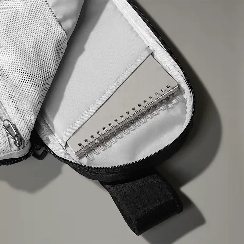 The North Face Borealis Sling in Black/White-4