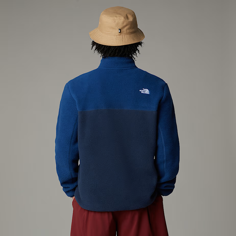 The North Face Men's Yumiori 1/4 Zip Fleece Jacket in Summit Navy/Estate Blue-4