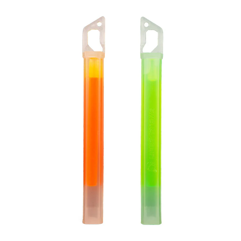 Lifesystems 15H Glow Sticks in Green/Orange - 2-Pack