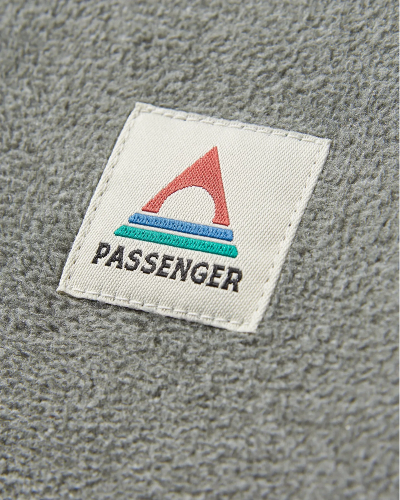 Passenger Men's Switchback Recycled Micro Polartec Fleece in Grey Marl 2-7