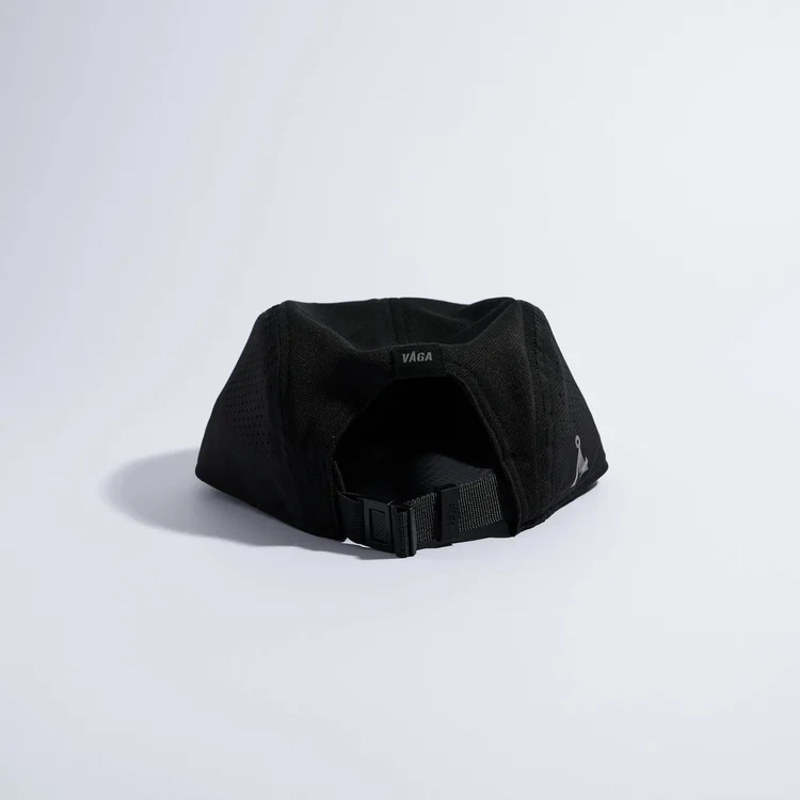 Vaga Feather Racing Cap in Black-1
