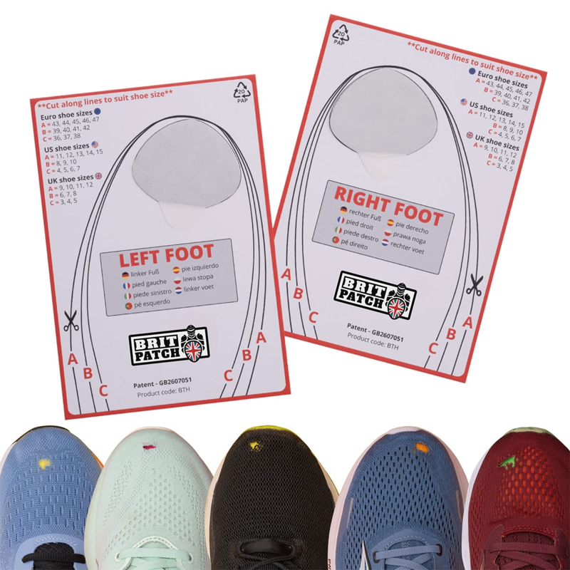 Brit Patch Big Toe Hole Preventer in Black-1