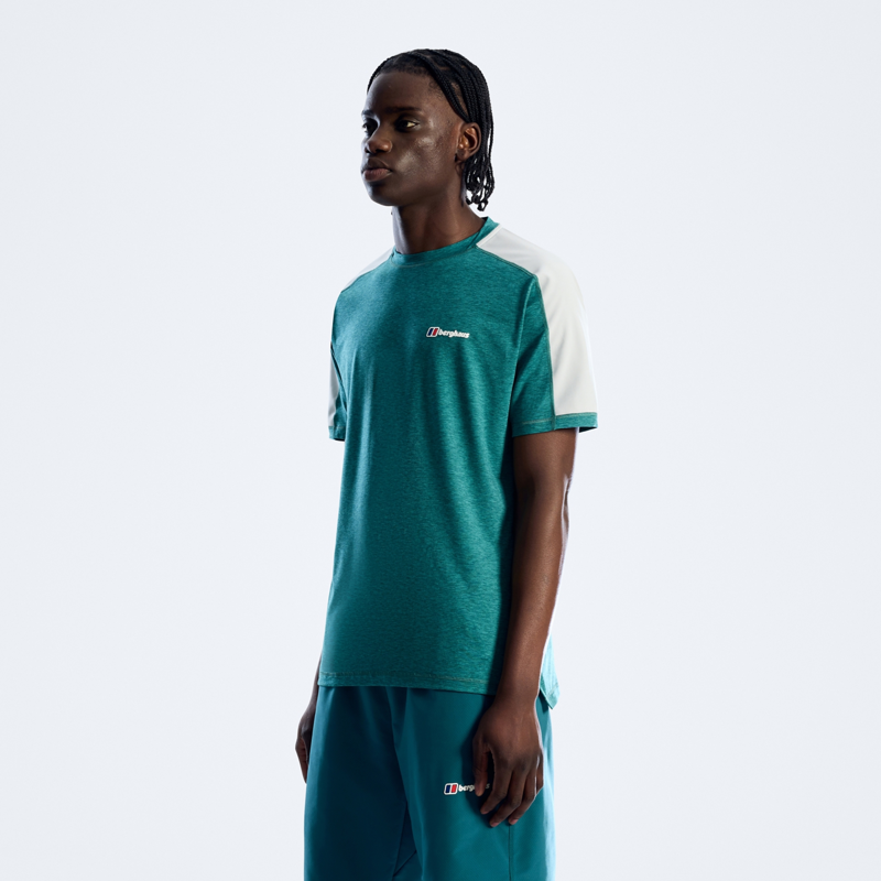 Berghaus Men's Farndale Tech Tee in Calgary Blue/Northern Storm-2