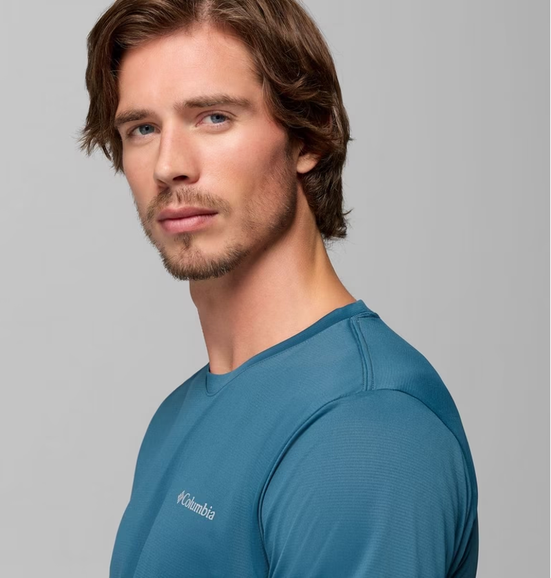 Columbia Men's Columbia Hike Crew Tee in Everblue-3