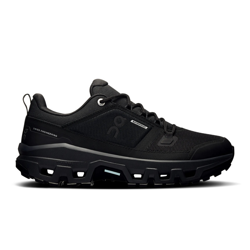 On Running Women's Cloudrock Low WP in Black/Black
