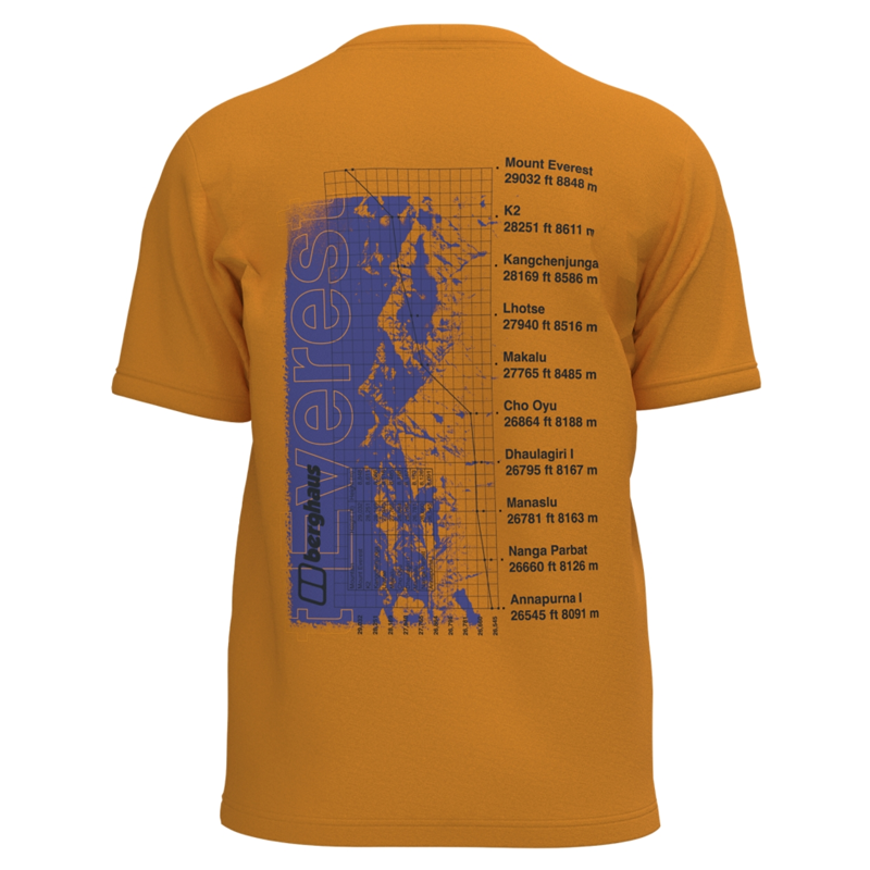Berghaus Men's Mount 10 Essential Tee in Orange-1