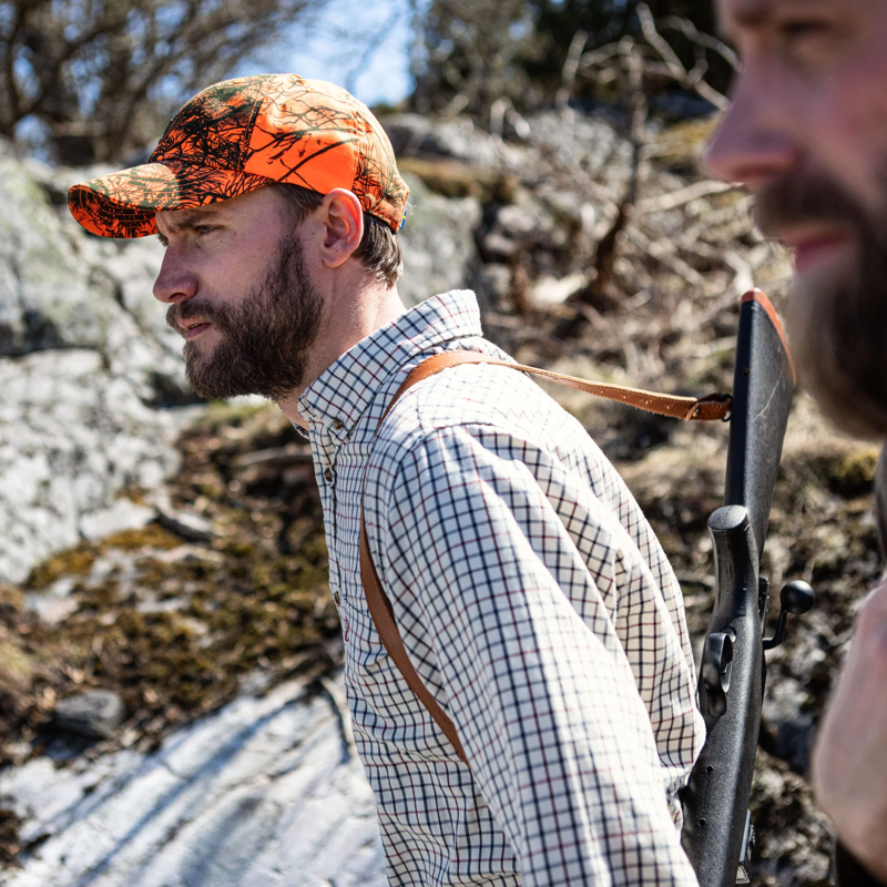 Fjallraven Lappland Camo Cap in Orange Camo-4