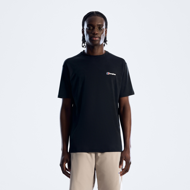 Berghaus Men's Dawdon Tech Tee in Black-3