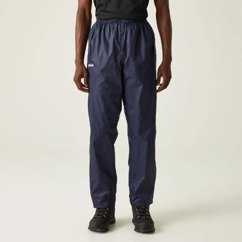 Regatta Men's Pack It Waterproof Overtrousers in Navy-1