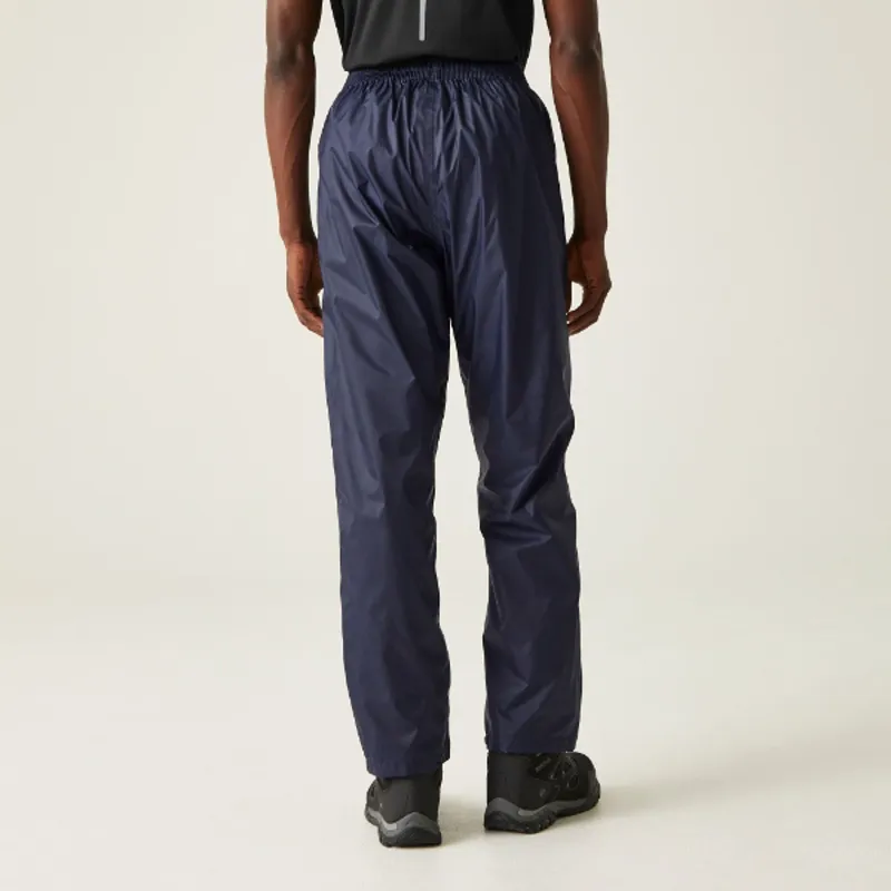 Regatta Men's Pack It Waterproof Overtrousers in Navy-2