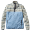 Passenger Men's Set Off Recycled Polar 1/4 Zip Fleece in Geo Stripe Birch