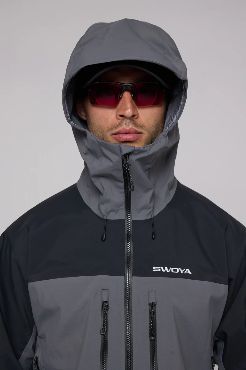 Swoya Men's SS1 Hardshell in Black/Grey-6
