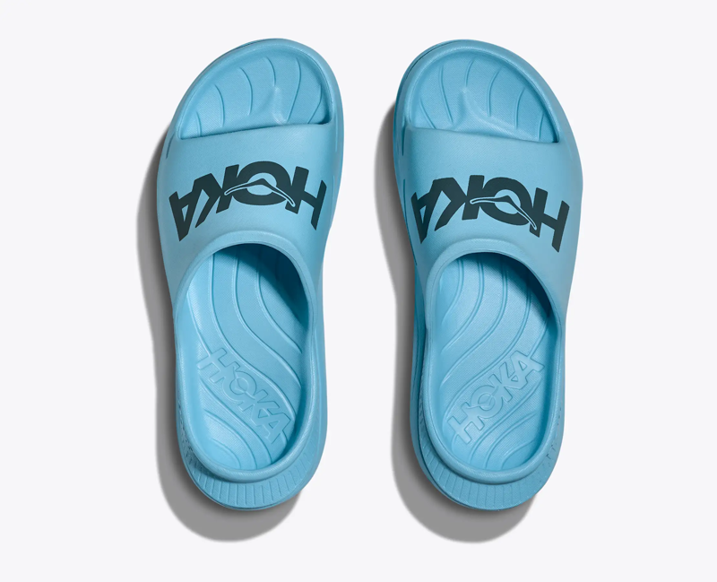 Hoka Ora Athletic Slide in Soaring Blue/Faded Navy-7