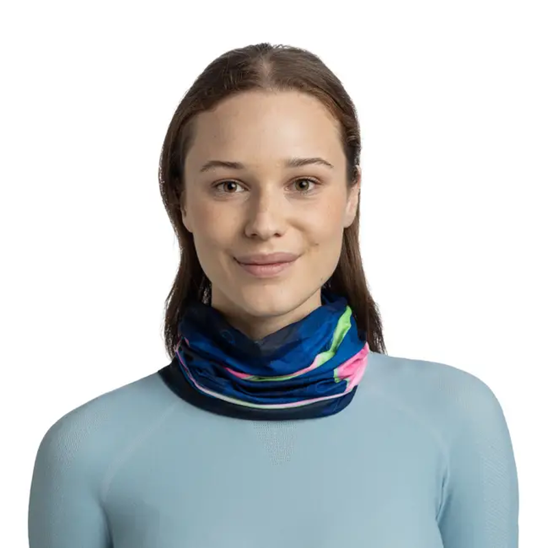 Buff Original Ecostretch Neckwear in Larto Navy-2