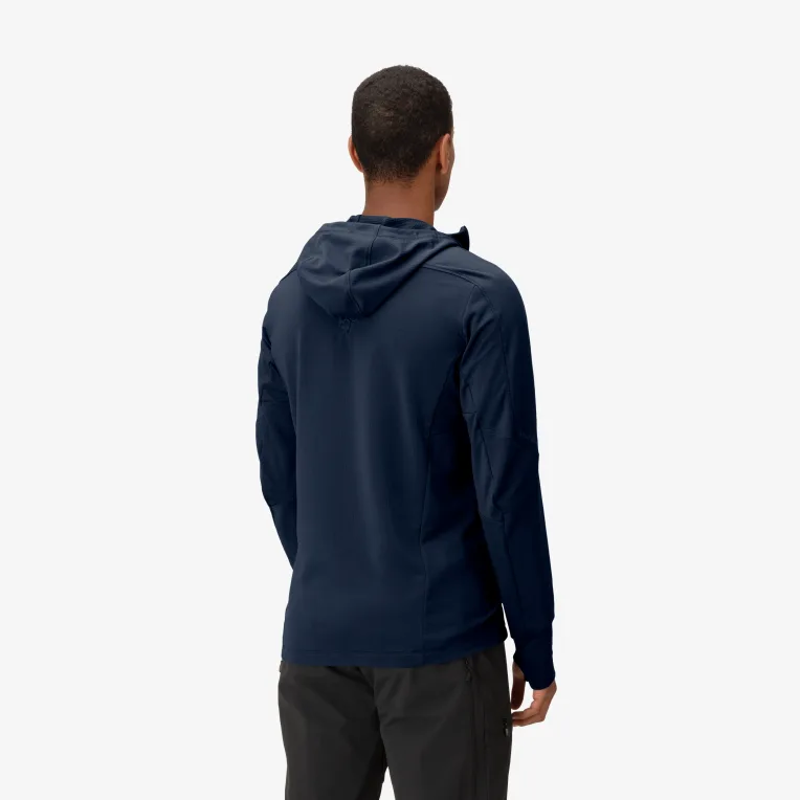 Norrona Men's Falketind Power Grid Zip Hood in Indigo Night-6