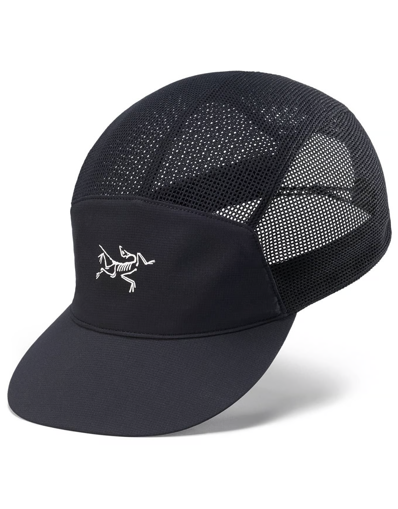 Arc'teryx Norvan Mesh 5 Panel Cap in Black/Arctic Silk