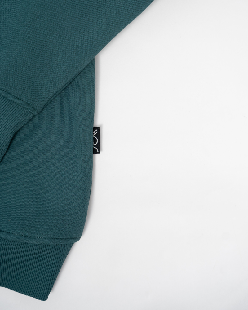 Bleubird Bracken Quarter Zip Fleece in Forest-3